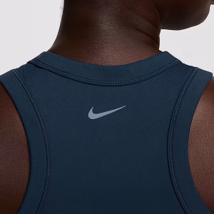 armory navy one fitted women's dri fit cropped tank top (medium)